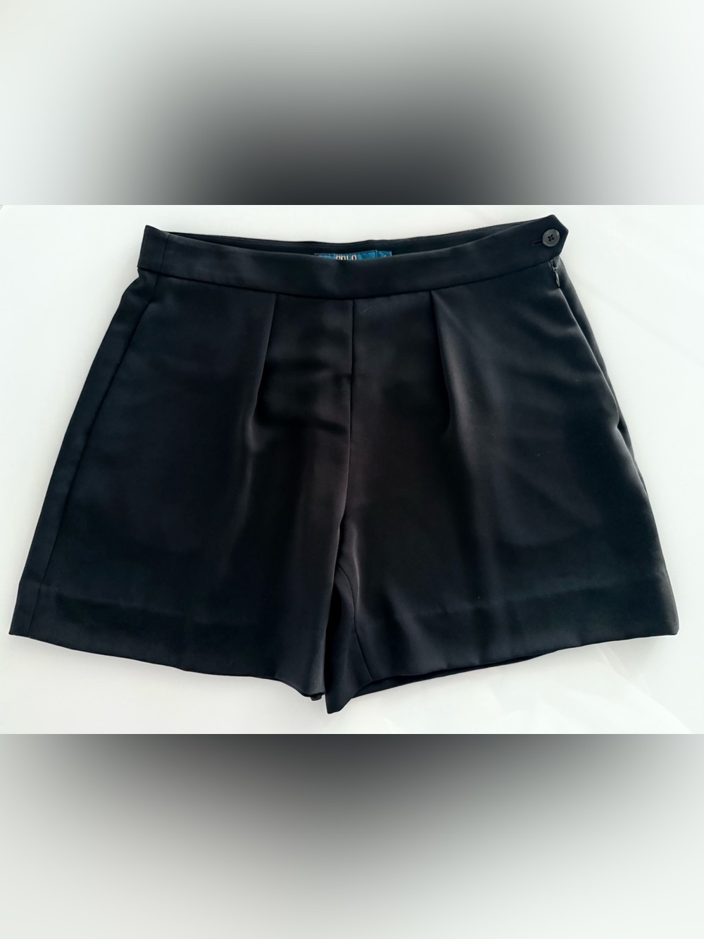 Polo Ralph Lauren Black High Waisted Pleated Dress Shorts - Women’s Size 6 - EUC